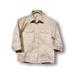 美品◎マックレガー（M）クロップド袖シャツ ジャケット スナップボタン