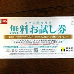 スタジオマリオ 無料お試し券