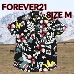 FOREVER21　アロハシャツ　Mサイズ　100％綿　1371-502
