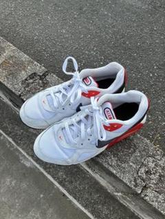 Nike スニーカー ホワイト/レッド 8.5 USクリーニング済