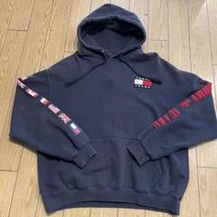 M-193 トミーヒルフィガー　TommyHilfiger パーカー　ネイビーのサムネイル