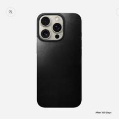 NOMAD Magnetic Leather Back ブラック Magnetic Leather Back- iPhone 16 Pro Max | Black | Horween