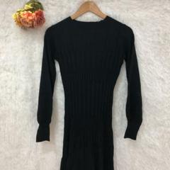 ★ビス★VIS ニットワンピース 美品 クルーネック ボリューム袖
