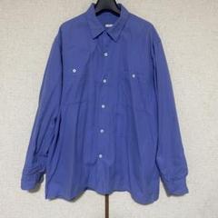 コモリ COMOLI 22AW 新型コモリシャツ ブルー 長袖シャツ 日本製 青 COMOLI コモリ 22AW W03-02001 新型コモリシャツ SAX STRIPE