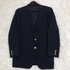 モヘヤ混✨】BURBERRY 紺ブレ 金ボタン ホースロゴ ネイビー XL