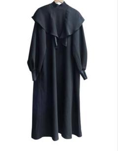 ENFOLD エンフォルド シャツワンピース 黒 0372425J0126 25SS】ENFOLD エンフォルド / SHIRT DRESS / シャツワンピース