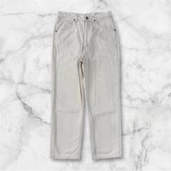 80's vintage Wrangler ストレートパンツ 白 ストライプ