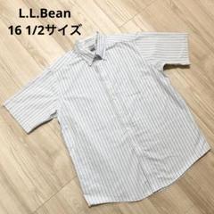 【美品】L.L.bean ストライプ オックスフォードシャツ ボタンダウンのサムネイル