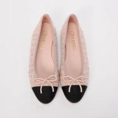 即完売 新品 CHANEL シャネル バレリーナ ツイード ライトピンク