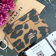 COACH コーチ　コインケース ブラウン　豹柄　小銭入れ財布　レオパード レオパード（ヒョウ柄） Coach(コーチ) 財布・小物(レディース
