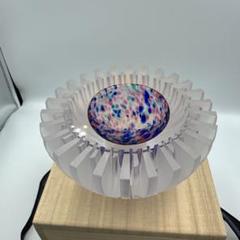 江戸切子作家　山田輝雄　作ガラス花器　オブジェ　伝統工芸　アート　インテリア 江戸切子作家 山田輝雄 作ガラス花器 オブジェ 伝統工芸 アート