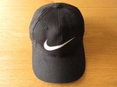 ★美品ナイキ'90s【白タグ】Big Swoosh刺繍ロゴ6パネルキャップ黒 ☆美品ナイキ'90s【白タグ】Big Swoosh刺繍ロゴ6パネルキャップ