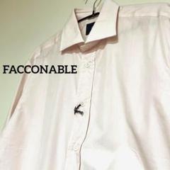 新品 未使用 FACCONABLE Ｙシャツ メンズ ピンク ビジネス 39