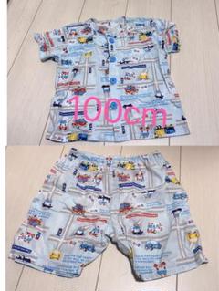 車両柄パジャマ 上下セット 100cm