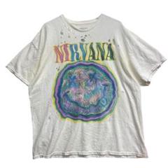 ニルヴァーナ メンズバンドTシャツ SM スマイル NEVERMIND【4618