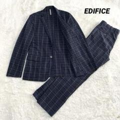 EDIFICE Le plus eleve】シアサッカー スーツセットアップM