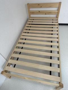 【引取限定】無印良品 シングルベッド フレーム パイン材 管理No.i4 引取限定】無印良品 シングルベッド フレーム パイン材 管理No.i4