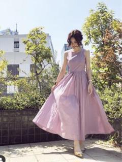 MARIHA ピンク ノースリーブ ロングワンピース 38 MARIHA マリハワンピースノースリーブ38