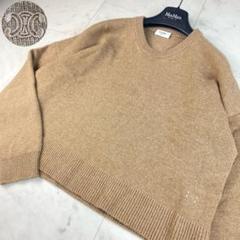 未使用級 カシミヤ100%◎CELINE セリーヌ トリオンフ刺繍　ニット　高級