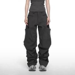 【NACHE】 PINTUCK WIDE PANTS ★送料・関税込★大人気★ PINTUCK WIDE PANTS (UNISEX) BLACK - NACHE