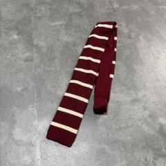KEN'S EYE vintage border wool knit tie