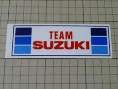 希少正規品 TEAM SUZUKI ステッカー 130×45mm 当時物 スズキ