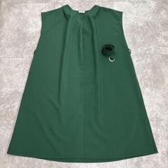 ゆったり　軽量　旅行　グリーン　ワンピース