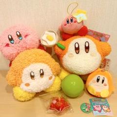 カービィ　ワドルディ　ふわふわもっとぬいぐるみ　缶バッチ　ドームキーホルダー