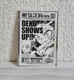 ヒロアカ展　入場者特典　緑谷出久　デク　タブロイド風ステッカー