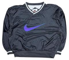 【12月スーパーSALE 15%OFF】 銀タグ NIKE USA製 90s ビッグスウッシュ プルオーバー ナイロン ジャケット・アウター