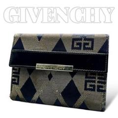 GIVENCHY キャンバス レディース 総柄 折り財布 6354