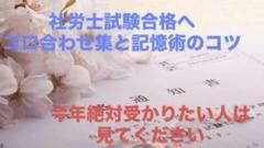 社労士試験に使えるゴロ合わせ集　記憶力をアップさせるコツが満載　2025年合格へ