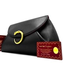極美品】カルティエ パンテール セカンドバッグ ゴールド金具