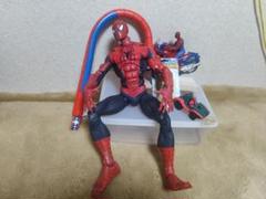 スパイダーマンセット　バイク　USJ 指圧スティック フィギュア 可動式 赤黒 m37431275874_1.jpg?1732425947