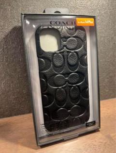 新品 COACH コーチ iPhone14Plus iPhoneケース レザー