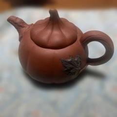 未使用品　かぼちゃ型陶器急須