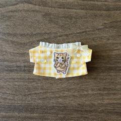 ぬい服 ♡ ちびぐるみ（11cm）♡着ぐるみ ♡ t49 ちびぐるみぬい服 11cm 着ぐるみ 垂れ耳 白うさぎ(内耳 スカイ