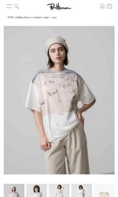 最終値下げに　RHC JANESMITH ビーチプリント オーバーサイズTシャツ 最終値下げに RHC JANESMITH ビーチプリント オーバーサイズT