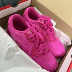 Nike Air Max 90 LTR (GS) 24cm ショッキングピンク 日本未発売 NIKE AIR MAX 90 LTR GS 