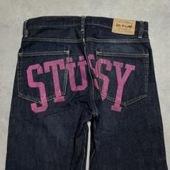 【ゴールデンサイズ】stussy バックプリントデニム デカロゴ 大阪限定モデル