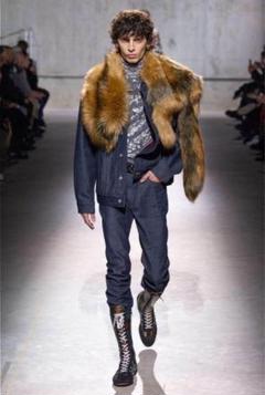 ドリスバンノッテン　リアルファー　ショール DRIES VAN NOTEN ドリスヴァンノッテン フェイクファー ストール