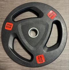 ⭐︎送料無料 匿名配送⭐︎ 25kg バーベルプレート ラバー