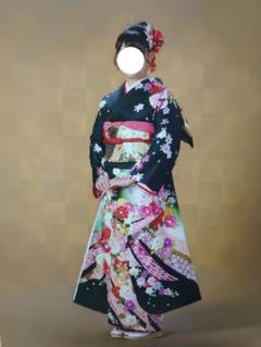 華やか振袖 赤黒花柄(専用) メルカリルールに基づいたものとする。 正絹 華やかな花柄の振袖フルセット 大幅値下げしました! - メルカリ