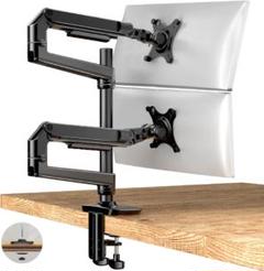 【訳アリ　美品】Ergounion PCモニターアーム E66　ブラック　2画面
