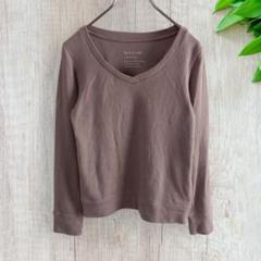 ベイフロー☘️ 長袖トップス M Vネック 柔らか 春秋コーデ w1798
