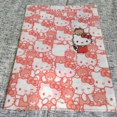 資生堂オンラインストア×ハローキティ A4オリジナルクリアファイル レッド
