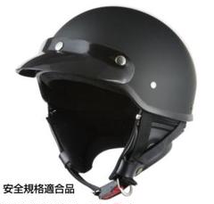 人気　ポリスヘルメット マットブラック　 ハーフヘルメット フリーサイズのサムネイル