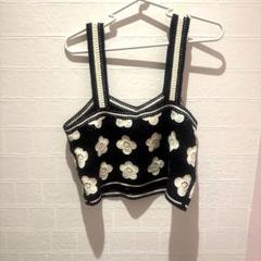 美品 MARY QUANT デイジークロシェニットビスチェ はやいちご 様専用マリークワント美品 MARY QUANT デイジー