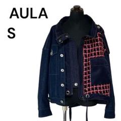【大人気】AULA デニム ツイード リメイクジャケット アシンメトリー 即完売 m37469217681_1.jpg?1711578282