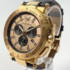 未使用 ヴェルサーチェ VERSACE クロノグラフ SS クォーツ